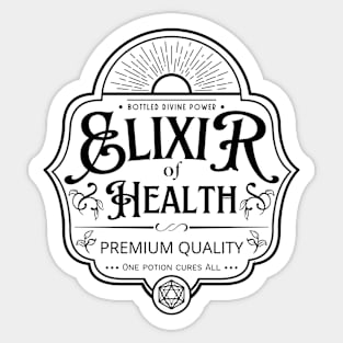 Elixir of Health: Black Version Sticker